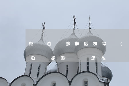 京東白條逾期后可以協(xié)商嗎(京東白條逾期違約怎么辦)