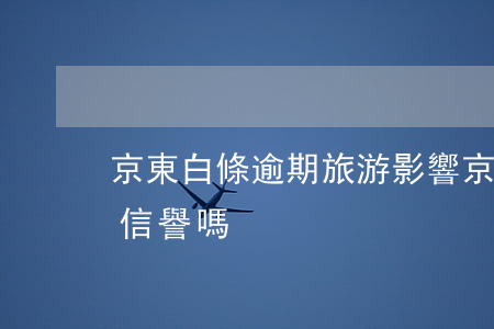 京東白條逾期旅游影響(京東白條逾期會影響信譽嗎)