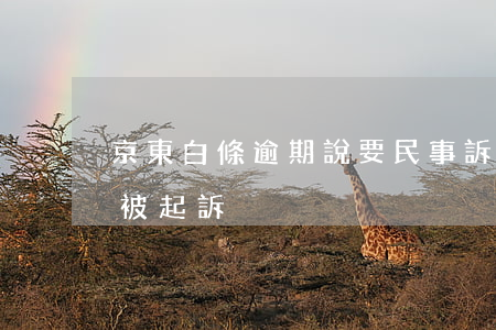 京東白條逾期說要民事訴訟（被京東白條逾期被起訴）