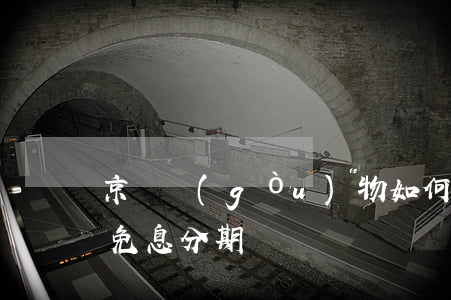 京東購(gòu)物如何免息分期 京東怎樣免息分期