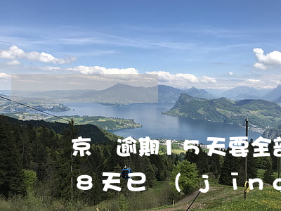 京東逾期15天要全部還款嗎(京東金融逾期8天已經(jīng)還完款要多久才能用)