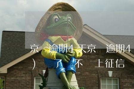 京東逾期4天(京東逾期4天,已經(jīng)還了,會不會上征信)