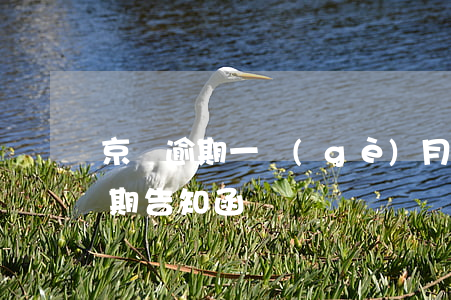 京東逾期一個(gè)月通告函(京東白條逾期告知函)