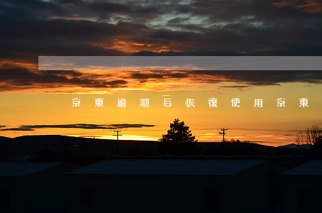 京東逾期后恢復使用 京東逾期后恢復使用
