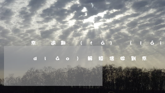 京東逾期發(fā)來(lái)訴前調(diào)解短信(收到京東發(fā)來(lái)訴前通知)