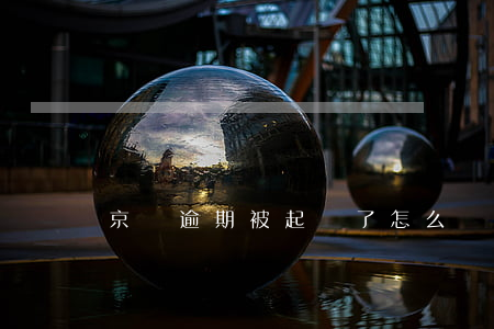 京東逾期被起訴了怎么辦