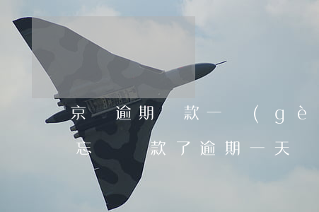 京東逾期還款一個(gè)星期怎么辦(京東忘記還款了 逾期一天會(huì)不會(huì)影響)