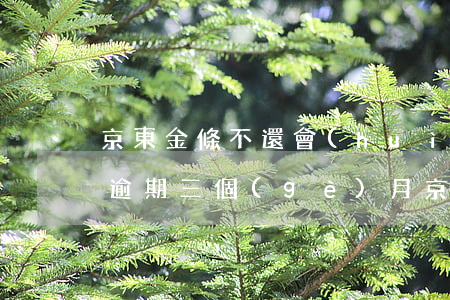 京東金條不還會(huì)怎么樣京東金條逾期三個(gè)月（京東金條是不是不逾期就沒(méi)事）