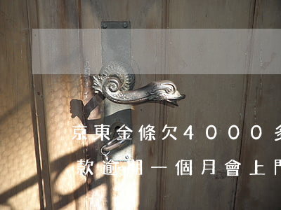京東金條欠4000多上門家訪(京東金條欠款逾期一個月會上門拜訪嗎)