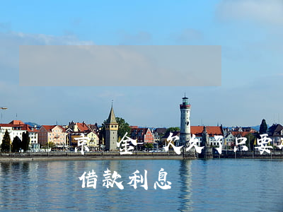 京東金條欠久了只要本金不要利息(京東金條借款利息)