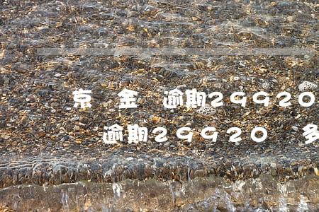 京東金條逾期29920罰多少錢-京東金條逾期29920罰多少錢呢