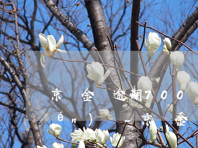 京東金條逾期700會(huì)上門(mén)嗎-京東金條欠款一千多逾期一個(gè)月會(huì)上門(mén)嗎