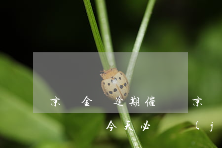 京東金條逾期催繳單(京東金條逾期10天打電話說今天必須結(jié)清)