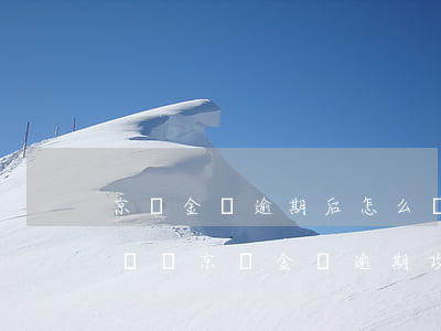 京東金條逾期后怎么樣(京東金條逾期會有影響嗎?京東金條逾期攻略!)