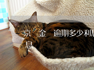 京東金條逾期多少利息(京東金條逾期多少利息)