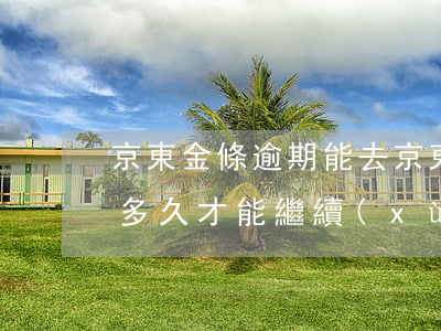 京東金條逾期能去京東入職嗎(京東逾期以后多久才能繼續(xù)使用金條)