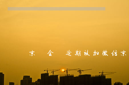 京東金條逾期被加微信(京東金條加微信催款)