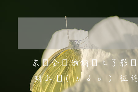 京東金條逾期還上了影響征信嗎 京東金條逾期上報(bào)征信,征信會(huì)受到影響嗎
