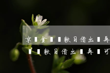 京東金條還款日借出來再還可以么-京東金條還款日借出來再還可以么嗎