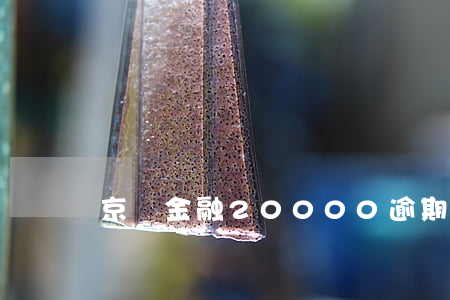 京東金融20000逾期