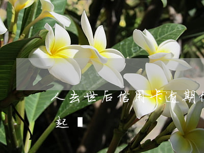 人去世后信用卡逾期(信用卡逾期銀行多久會起訴)