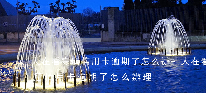 人在看守所信用卡逾期了怎么辦-人在看守所信用卡逾期了怎么辦理