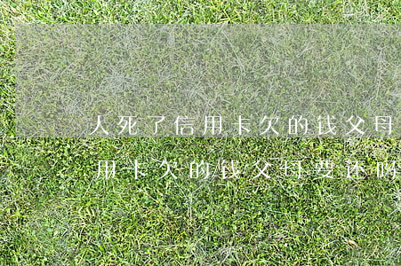 人死了信用卡欠的钱父母要还吗-人死了信用卡欠的钱父母要还吗知乎