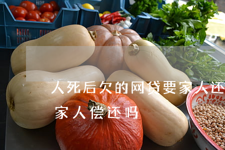 人死后欠的网贷要家人还吗(人死了网贷需要家人偿还吗)