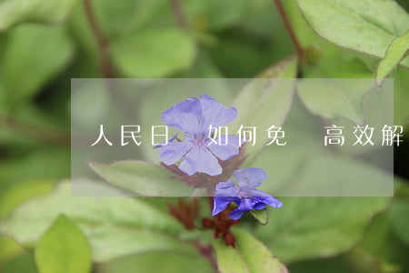 人民日報：如何免費高效解決