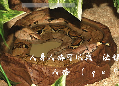 人身人格可以成為法律關(guān)系客體嗎(人格權(quán)法律關(guān)系)