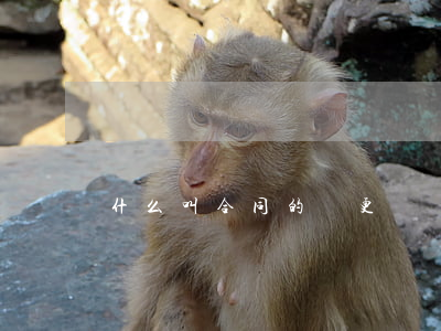 什么叫合同的變更