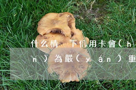 什么情況下信用卡會(huì)被認(rèn)為嚴(yán)重逾期（信用卡逾期久了會(huì)有哪些后果）