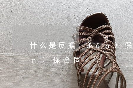 什么是反擔(dān)保(什么是反擔(dān)保合同)