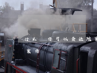 什么軟件可以查法院案件(哪里可以查詢法院案件)