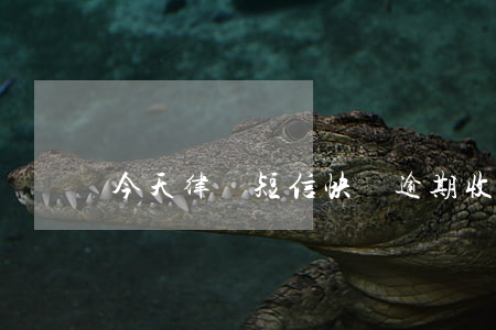 今天律師短信（快錢逾期收到律師信）