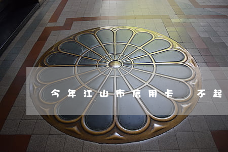 今年江山市信用卡還不起的人多嗎