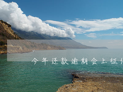 今年还款逾期会上征信吗