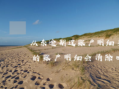 从未逾期过账户明细多怎么消除-从未逾期的账户明细会清除吗