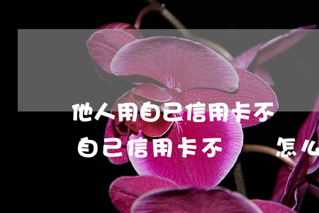 他人用自己信用卡不還錢怎么起訴-他人用自己信用卡不還錢怎么起訴對方