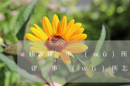 仙游律師事務(wù)所哪個好(浙江神仙居律師事務(wù)所怎么樣)
