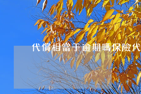 代償相當于逾期嗎(保險代償和逾期哪個嚴重)