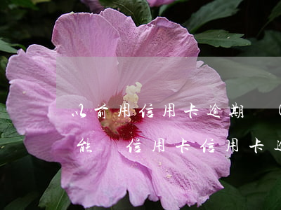 以前用信用卡逾期過(guò)了為什么還能辦信用卡（信用卡逾期被注銷了還能用嗎）