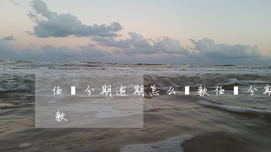 任買分期逾期怎么還款(任買分期逾期怎么還款)