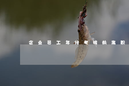 企业员工年终考核前离职是否应发年终奖