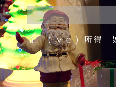 企業(yè)所得稅如何規(guī)避