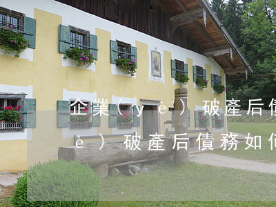 企業(yè)破產后債務如何處理(企業(yè)破產后債務如何處理,工程款能夠優(yōu)先嗎)
