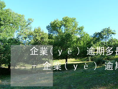 企業(yè)逾期多長時間可以算壞賬處理-企業(yè)逾期多長時間可以算壞賬處理費用