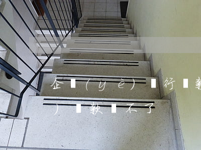 企業(yè)銀行貸款還不起-企業(yè)貸款還不了