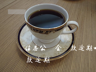 住房公積金還款逾期咋辦(住房公積金貸款還款逾期)