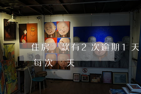 住房貸款有2次逾期1天(房貸一年逾期6次每次幾天)